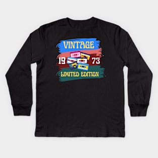 1973 vintage Kids Long Sleeve T-Shirt